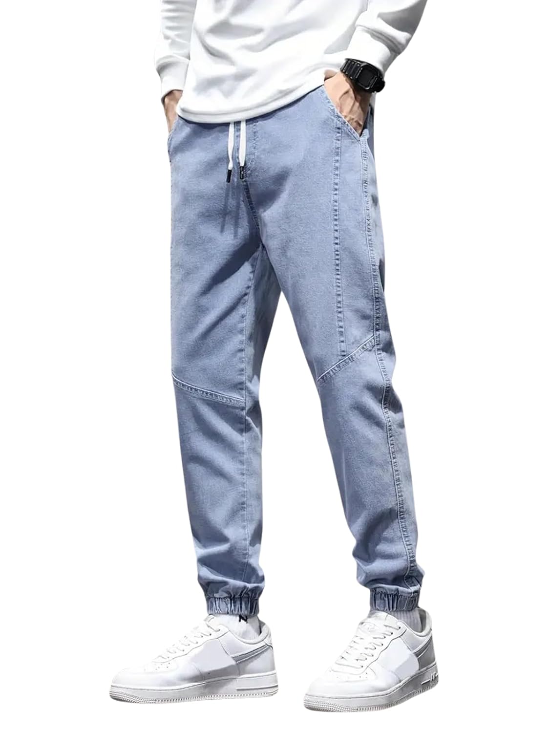 Lymio Men’s Slim Fit Mid Rise Jeans