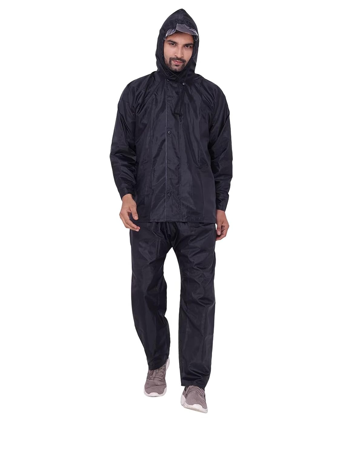 Lymio Raincoats for Men || Men Raincoats Waterproof || Men Raincoat Pair || Raincoats for Men (Blue-Black-Grey)