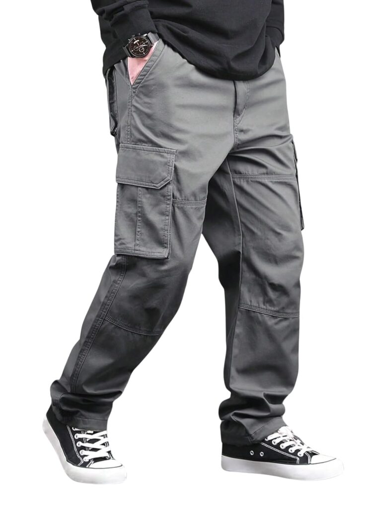 Lymio Reguler Fit Cotton Cargo Pants for Men (Cargo-46-49)