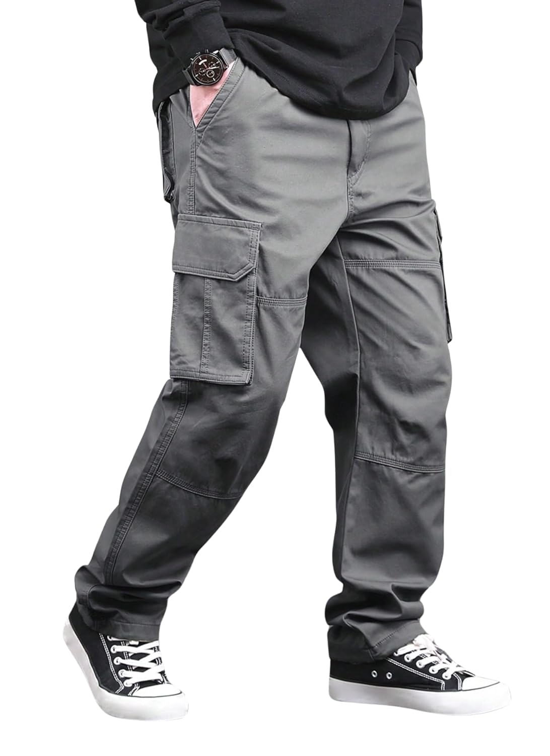 Lymio Reguler Fit Cotton Cargo Pants for Men (Cargo-46-49)