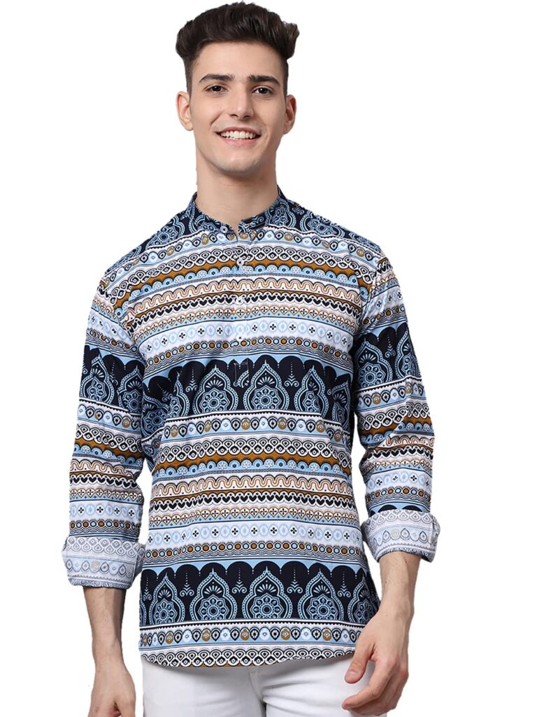 Majestic Man Men’s Cotton Regular Fit Short Kurta