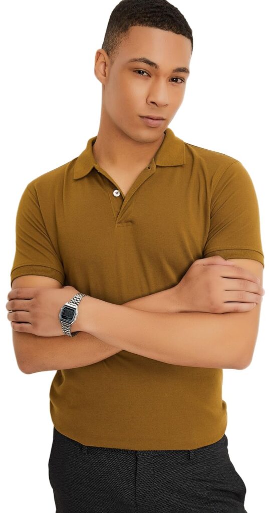 Max Men’s Cotton Relaxed Fit Polo T-Shirt