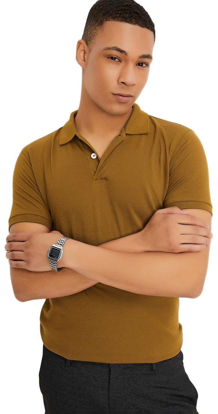 Max Men’s Cotton Relaxed Fit Polo T-Shirt