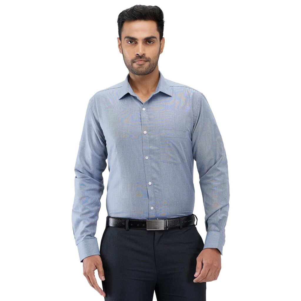 Park Avenue Men’s Slim Fit Structure Pattern Cotton Blend Semi Cutaway Collar Full Sleeve Formal Shirt Park Avenue Men’s Slim Fit Structure Pattern Cotton Blend Semi Cutaway Collar Full Sleeve Formal Shirt