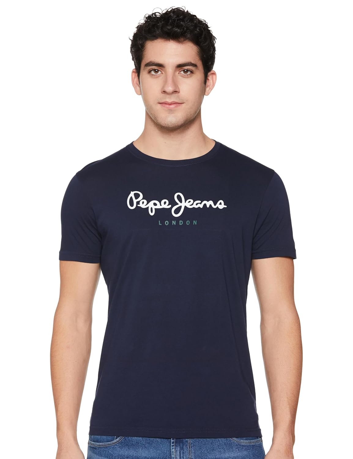 Pepe Jeans Men’s Solid Slim Fit T-Shirt