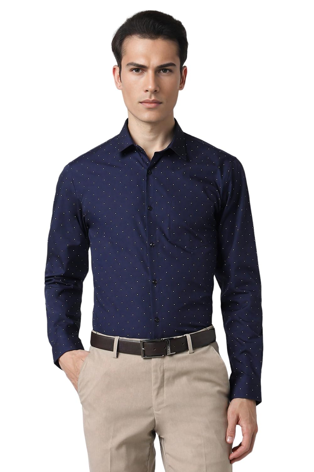 Peter England Men’s Cotton Slim Fit Shirt