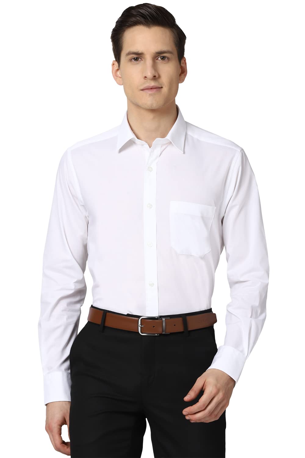 Peter England Men’s Solid Regular Fit Shirt