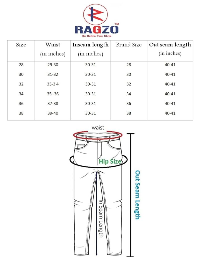 RAGZO Jeans Pant for Men || Men Jeans Pants || Regular Fit Jeans