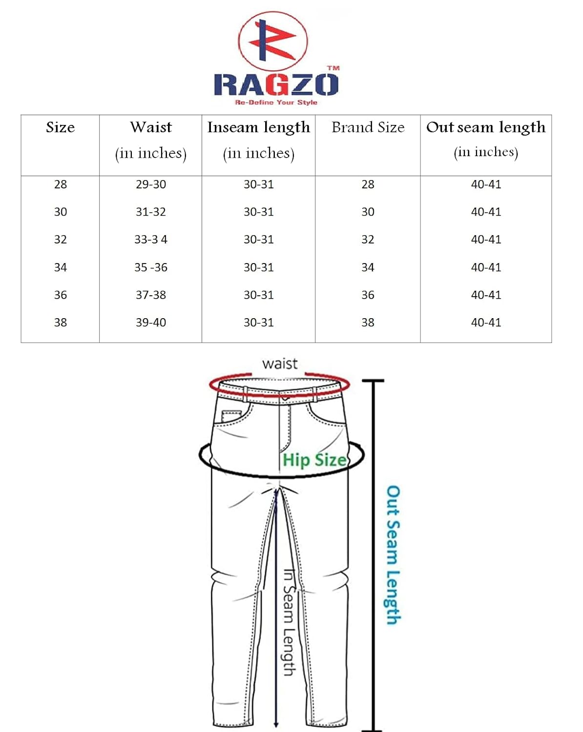 RAGZO Jeans Pant for Men || Men Jeans Pants || Regular Fit Jeans