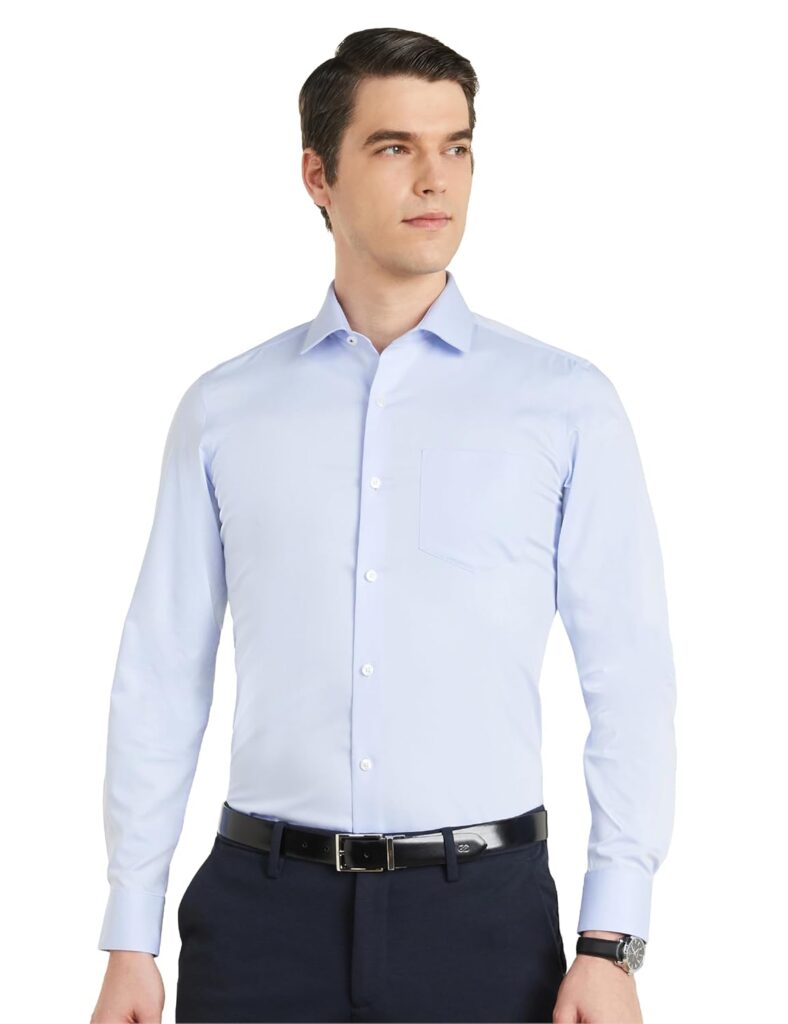 Symbol Premium Men’s Cotton Non-Iron Formal Shirt (Regular Fit | Solid)