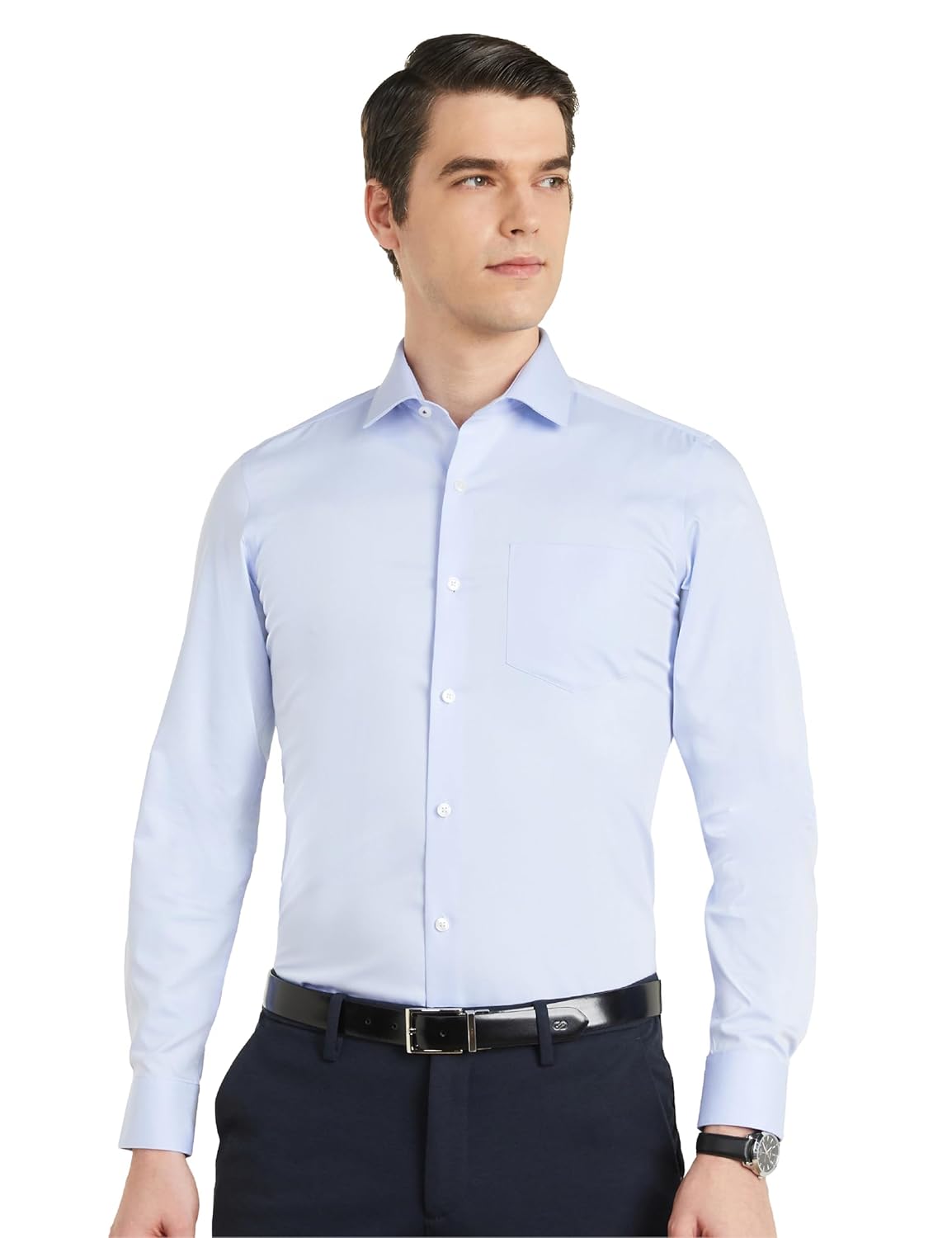 Symbol Premium Men’s Cotton Non-Iron Formal Shirt (Regular Fit | Solid)