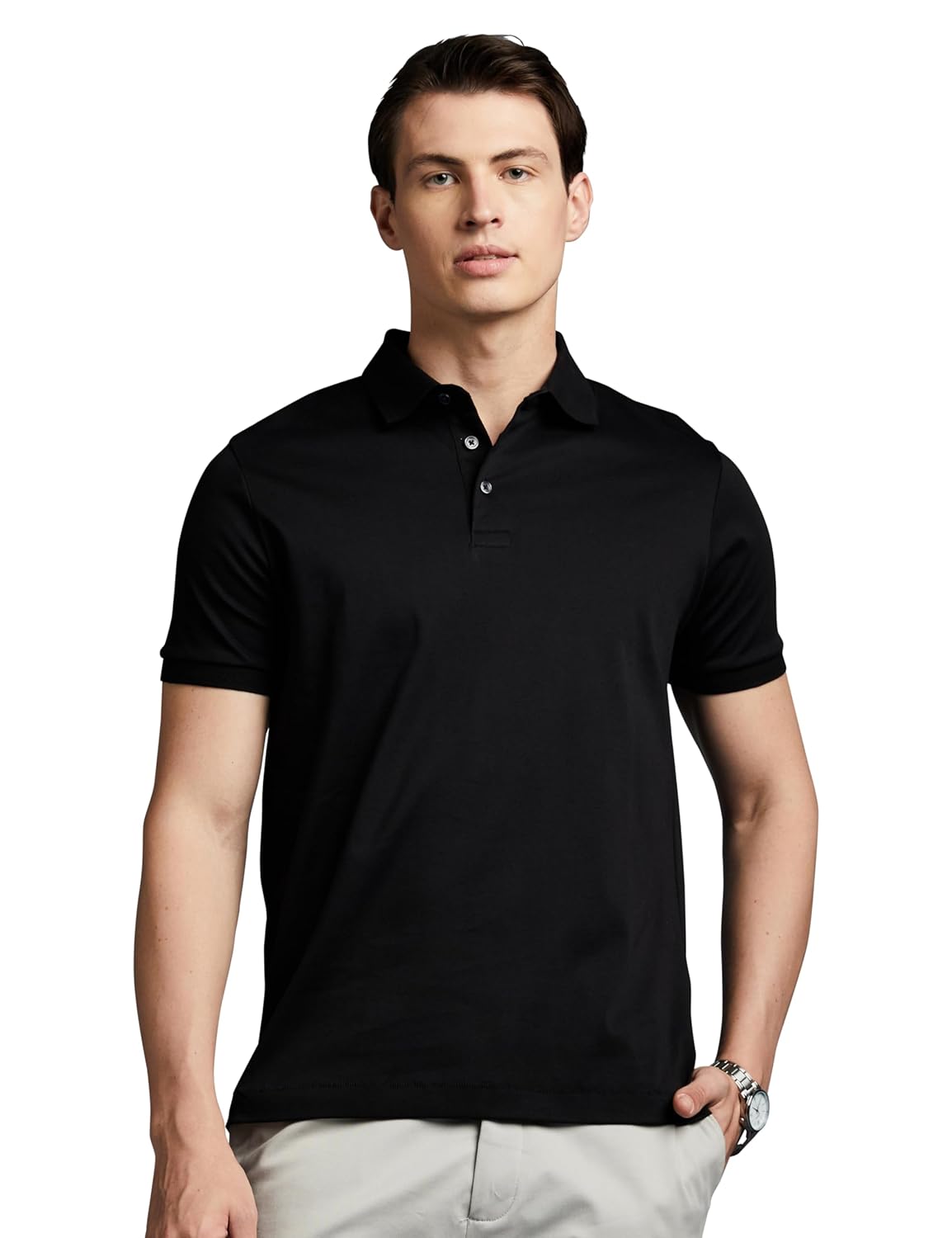 Symbol Premium Men’s Solid Super Soft Classic Polo T-Shirt: Regular Fit