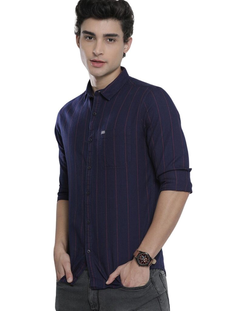 The Indian Garage Co Men Slim Fit Checkered Full Sleeves Spread Collar Casual Shirt The Indian Garage Co Men Slim Fit Checkered Full Sleeves Spread Collar Casual Shirt