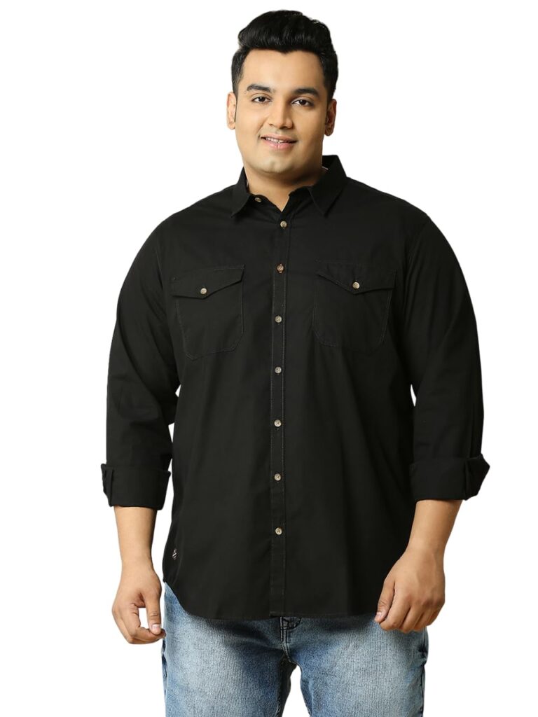 Thomas Scott Men’s Plus Size Premium Solid Pure Cotton Casual Shirt Thomas Scott Men’s Plus Size Premium Solid Pure Cotton Casual Shirt
