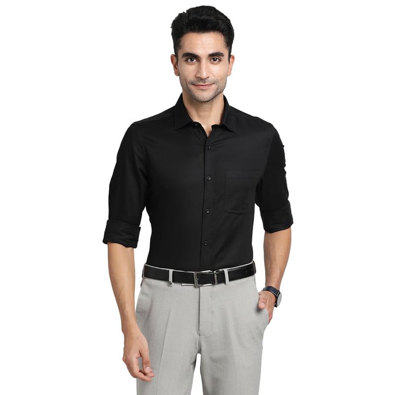 Turtle Men’s Self-Design Slim Fit Shirt