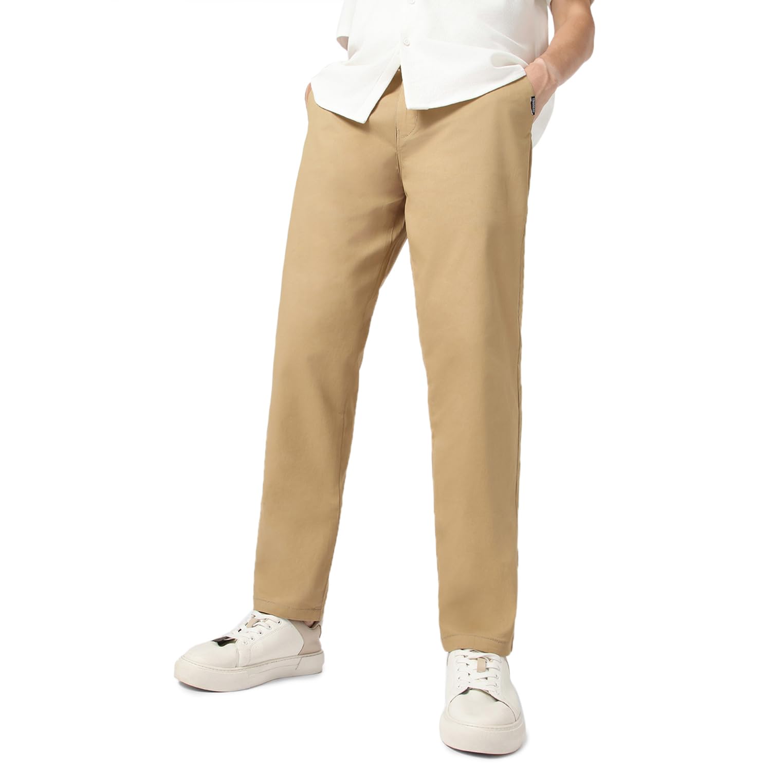 Urbano Fashion Men’s Cotton Regular Fit Casual Chinos Trousers Stretch