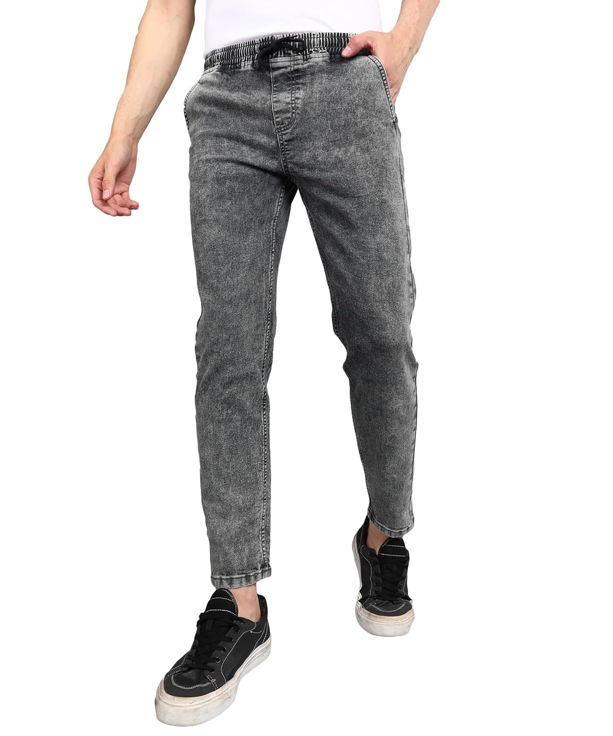 Urbano Fashion Men’s Regular Fit Washed Jogger Jeans Stretchable Urbano Fashion Men’s Regular Fit Washed Jogger Jeans Stretchable