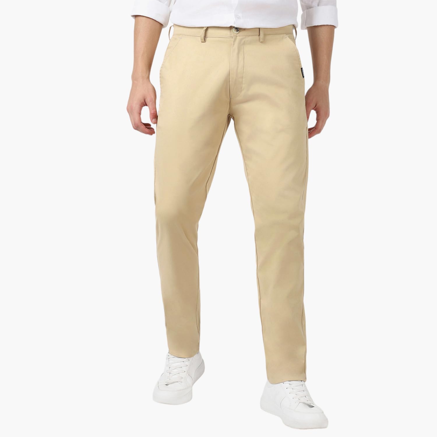 Urbano Fashion Men’s Slim Fit Mid Rise Trouser