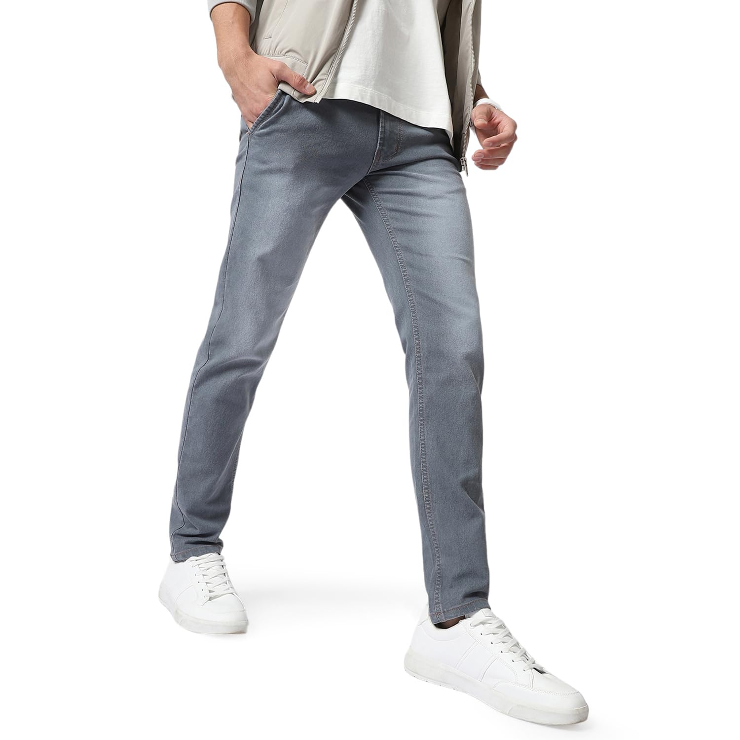 Urbano Fashion Men’s Slim Fit Washed Jeans Stretchable