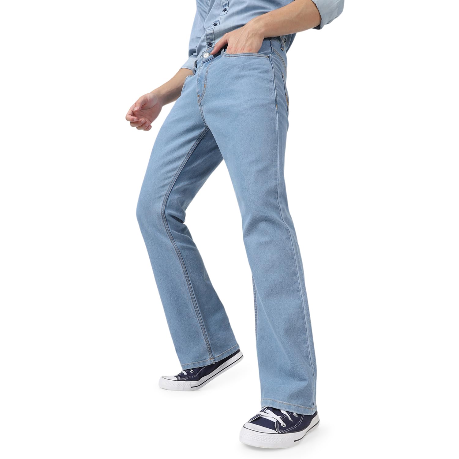 Urbano Fashion Men’s Stretch Fit Mid Rise Jeans