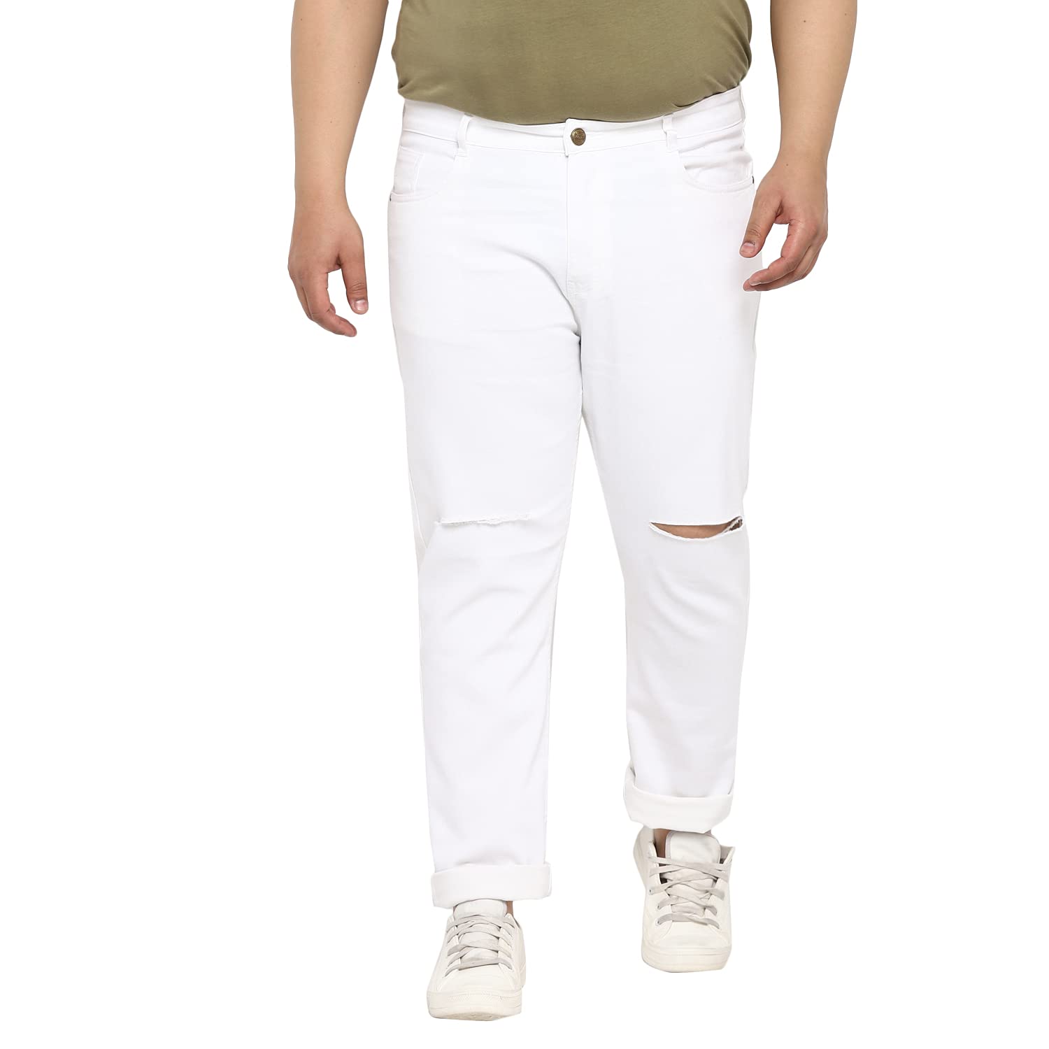 Urbano Plus Men’s Light Blue Regular Fit Washed Jogger Jeans Stretchable Urbano Plus Men’s Light Blue Regular Fit Washed Jogger Jeans Stretchable