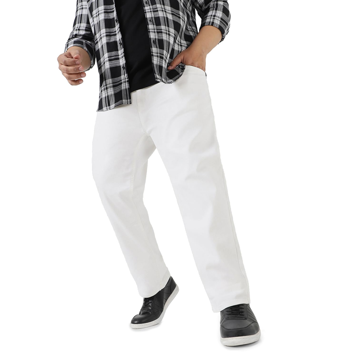 Urbano Plus Men’s Regular Fit Mid Rise Jeans