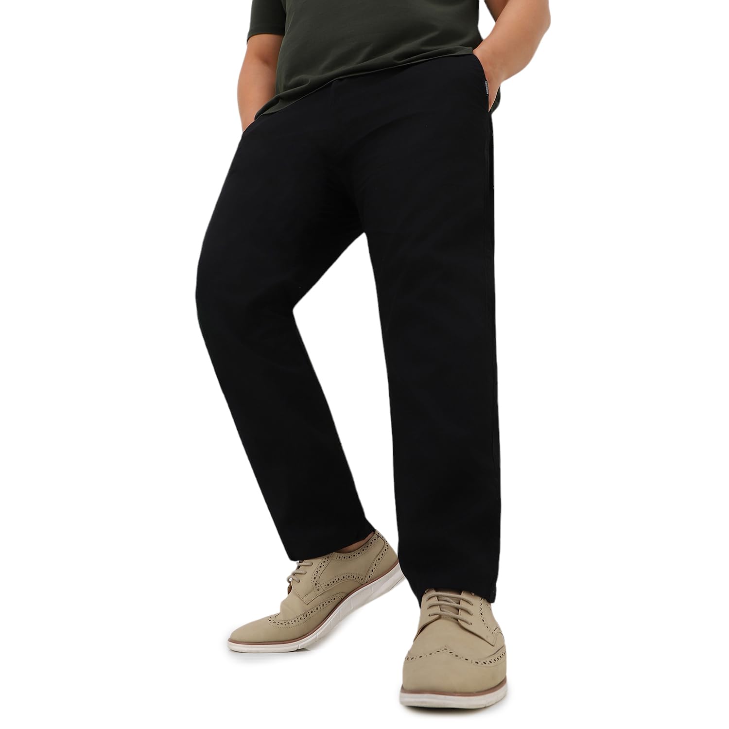 Urbano Plus Men’s Regular Fit Mid Rise Trouser