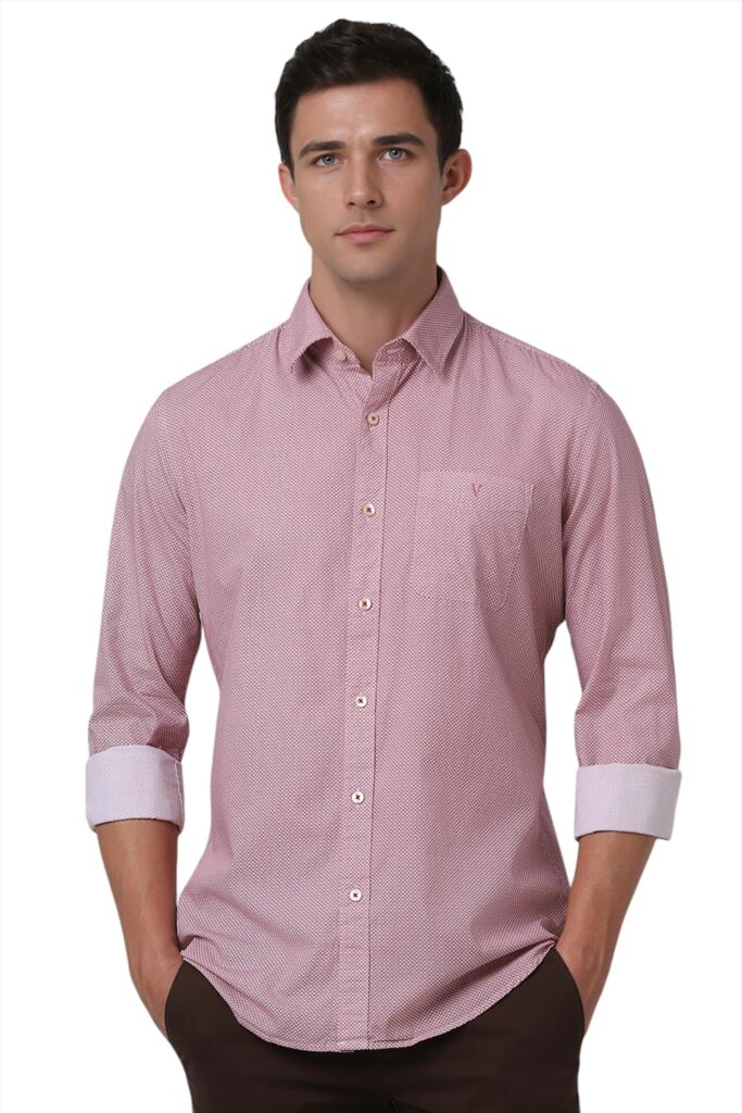 Van Heusen Men’s Cotton Solid Slim Fit Shirt Van Heusen Men’s Cotton Solid Slim Fit Shirt