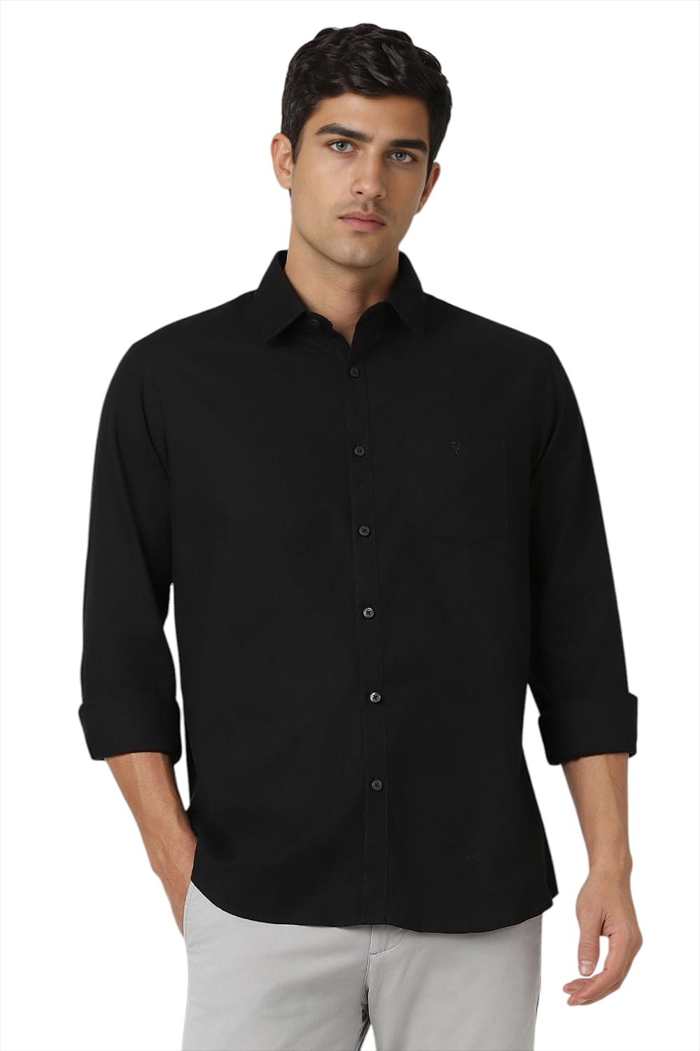 Van Heusen Solid Casual Shirt for Men| Premium Cotton| Full Sleeves| Slim Fit |Breathable Fabric Van Heusen Solid Casual Shirt for Men| Premium Cotton| Full Sleeves| Slim Fit |Breathable Fabric