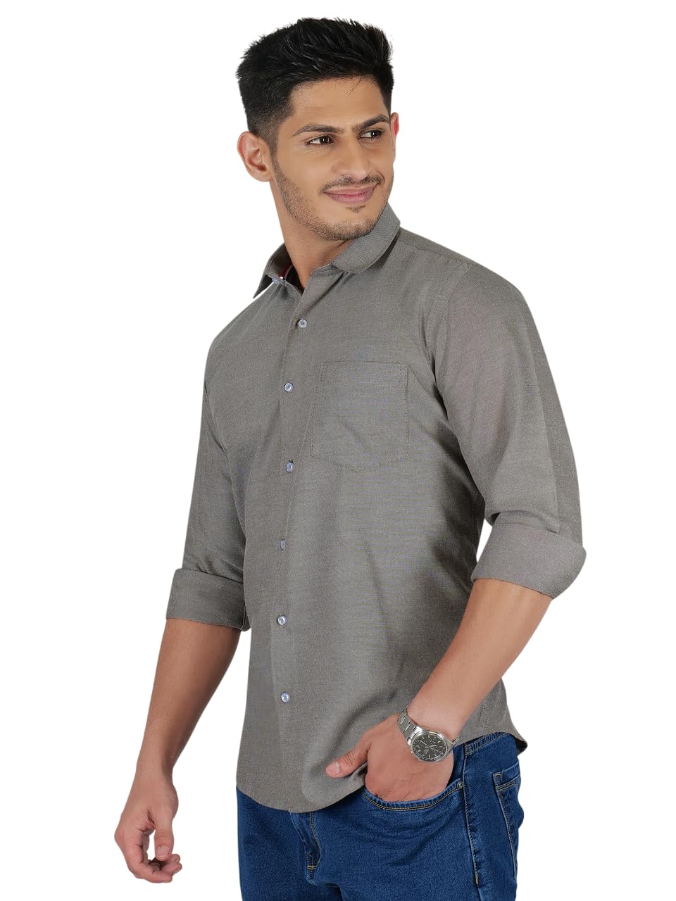 YOUNG & FORMALS by CAMBRIDGE Men’s Slim Fit Formal Shirt | Full Sleeves | Stylish & Elegant Office Wear | Perfect for Business Meetings & Events