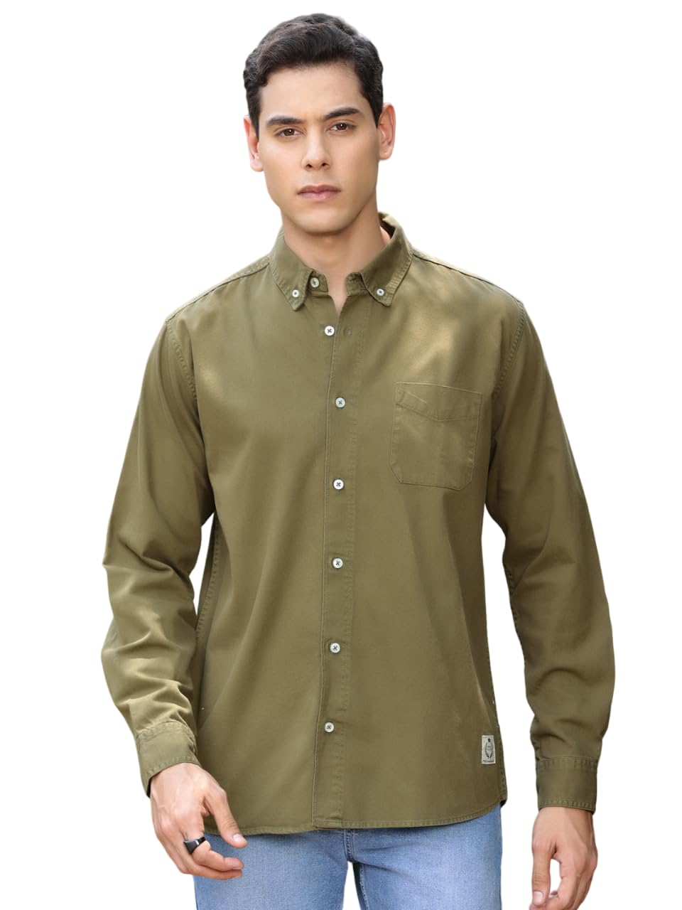 Thomas Scott Men’s | Solid | Full Sleeve | Slim Fit | 100% Cotton | Spread Collar | Casual Shirt
