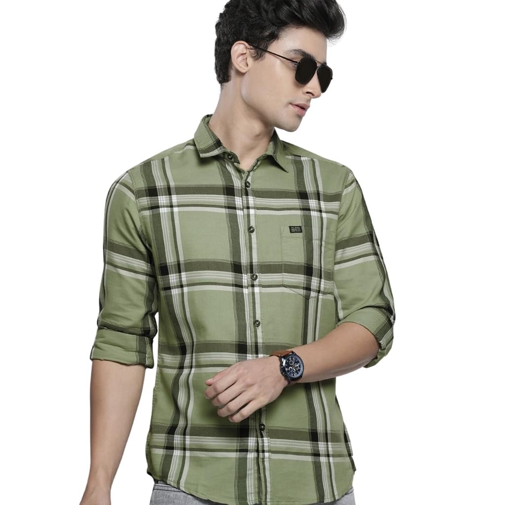 The Indian Garage Co Men’s Cotton Slim Fit Shirt