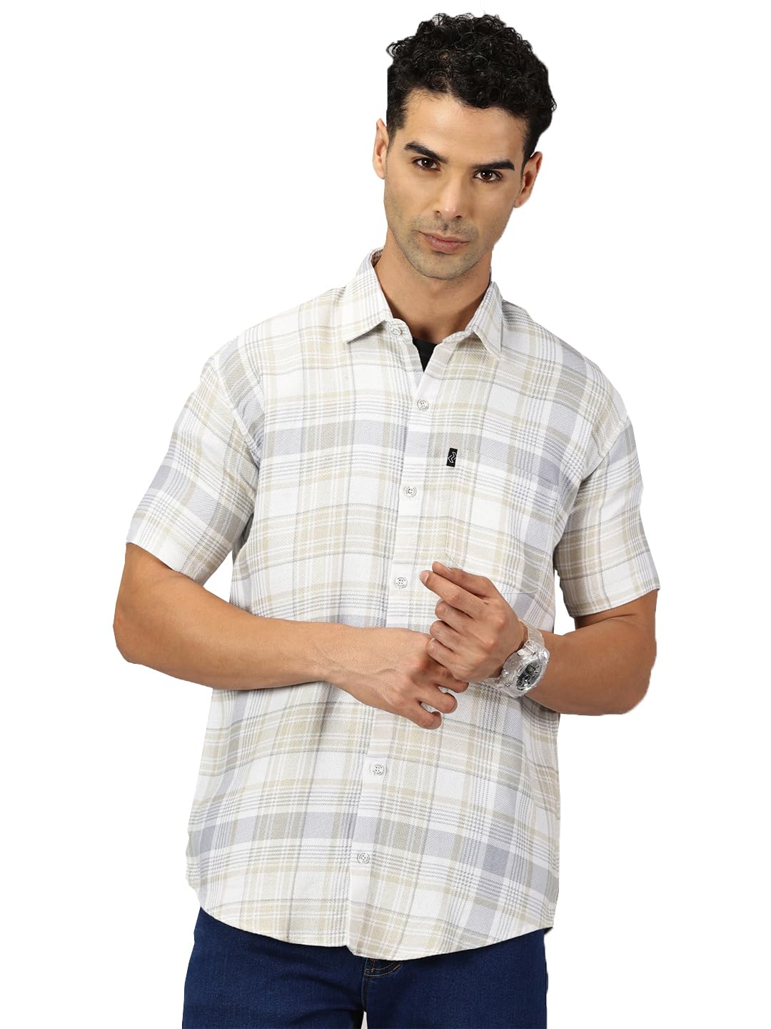 RodZen Casual Shirt for Men|| Shirt for Men|| Men Stylish Shirt || Men Checkered Cotton Shirt