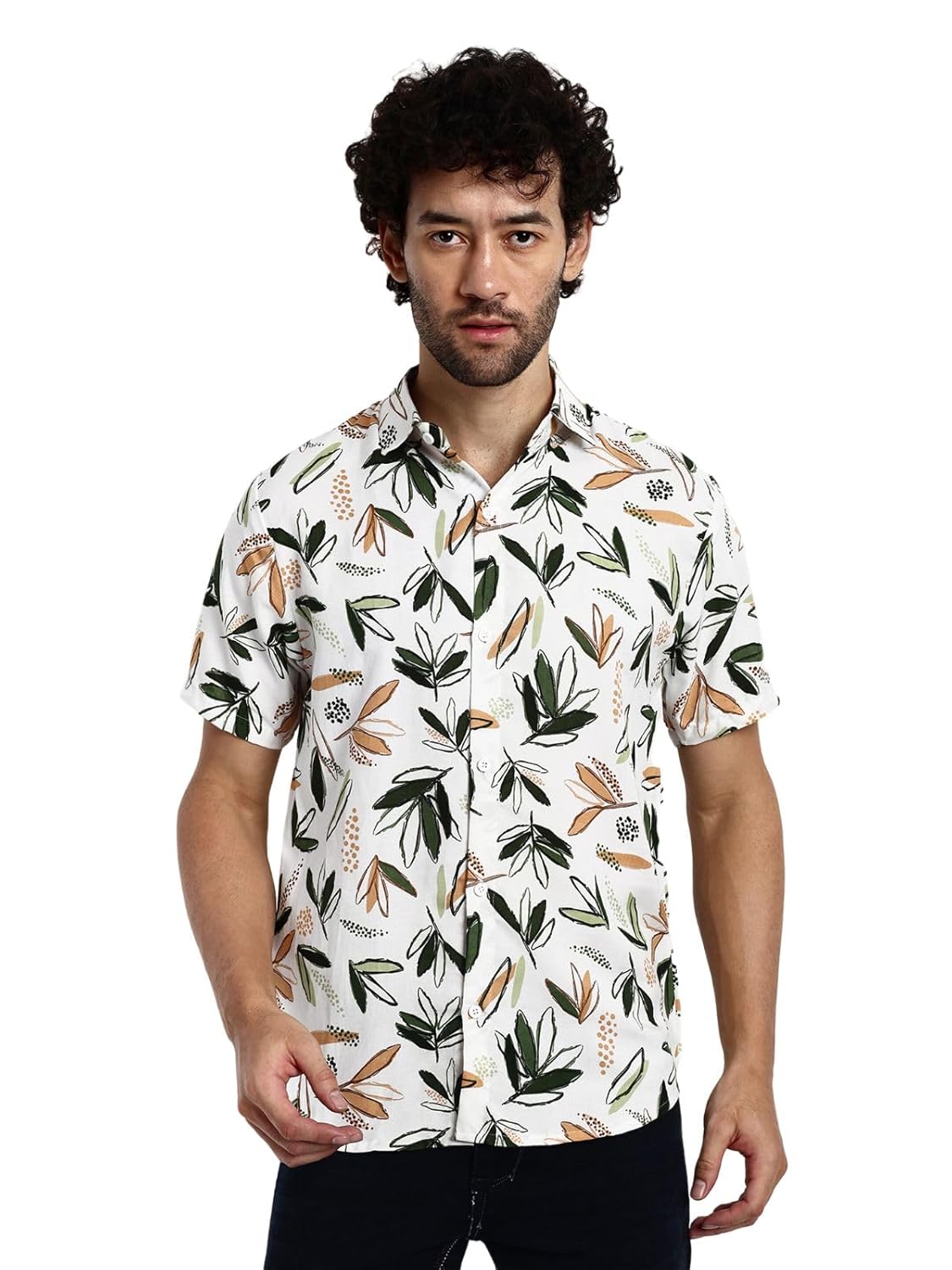 GRECIILOOKS Shirt for Men | Mens Casual Shirt | Men Stylish Shirt | Men Printed Shirt | Men’s Regular Fit | Men Formal Shirt | Half Sleeve Shirt