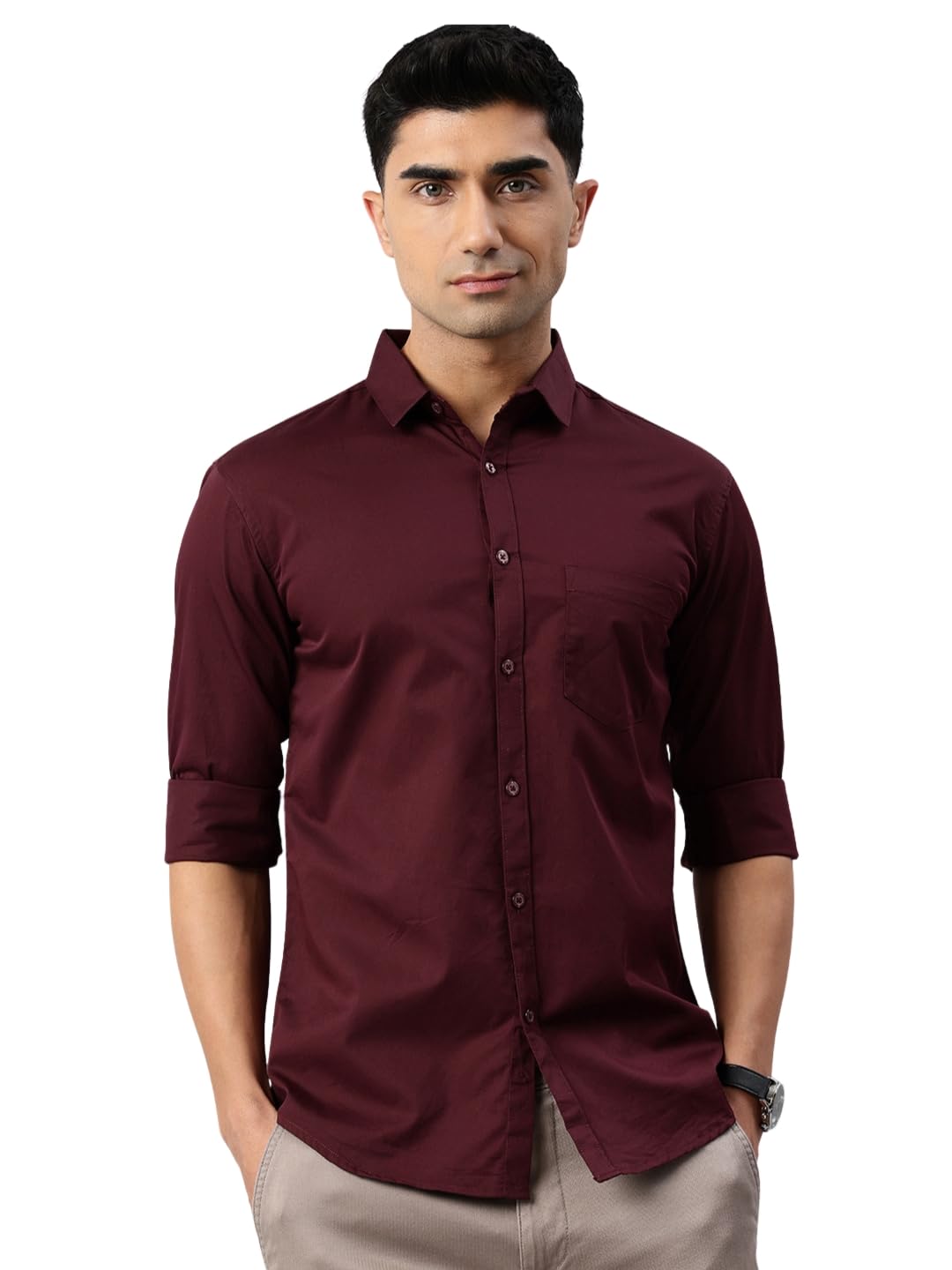Majestic Man Men’s Cotton Slim Fit Shirt