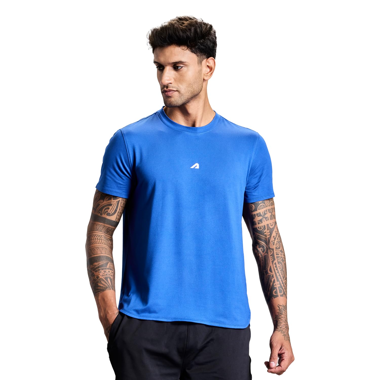 Boldfit Men’s Polyester-Blend Gym T-Shirts for Men Premium Sports Tshirt, Moisture-Wicking, Anti-Odor, Stretch Fit Running & Workout Tees for Active Lifestyle for Man