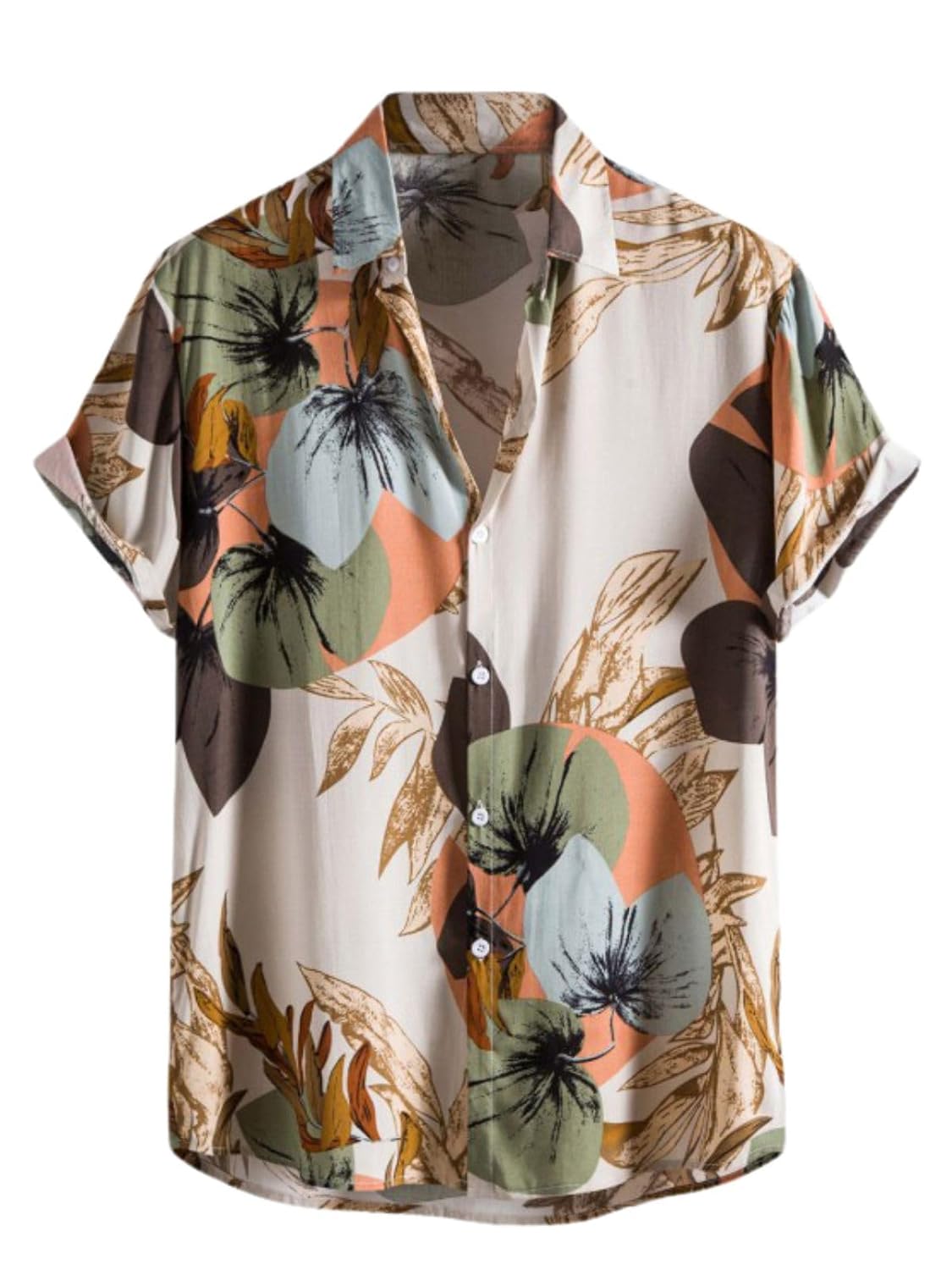 OM SAI LATEST CREATION Men’s Casual Cotton Shirt – Button Down Summer Shirt for Men | Lightweight Textured Fabric | Perfect for Daily & Weekend Wear