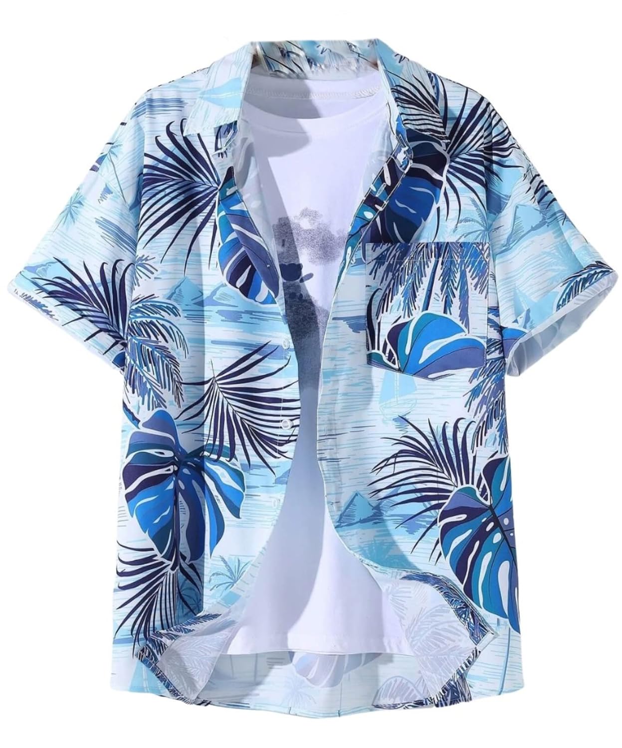 OM SAI LATEST CREATION Men’s Casual Cotton Shirt – Button Down Summer Shirt for Men | Lightweight Textured Fabric | Perfect for Daily & Weekend Wear