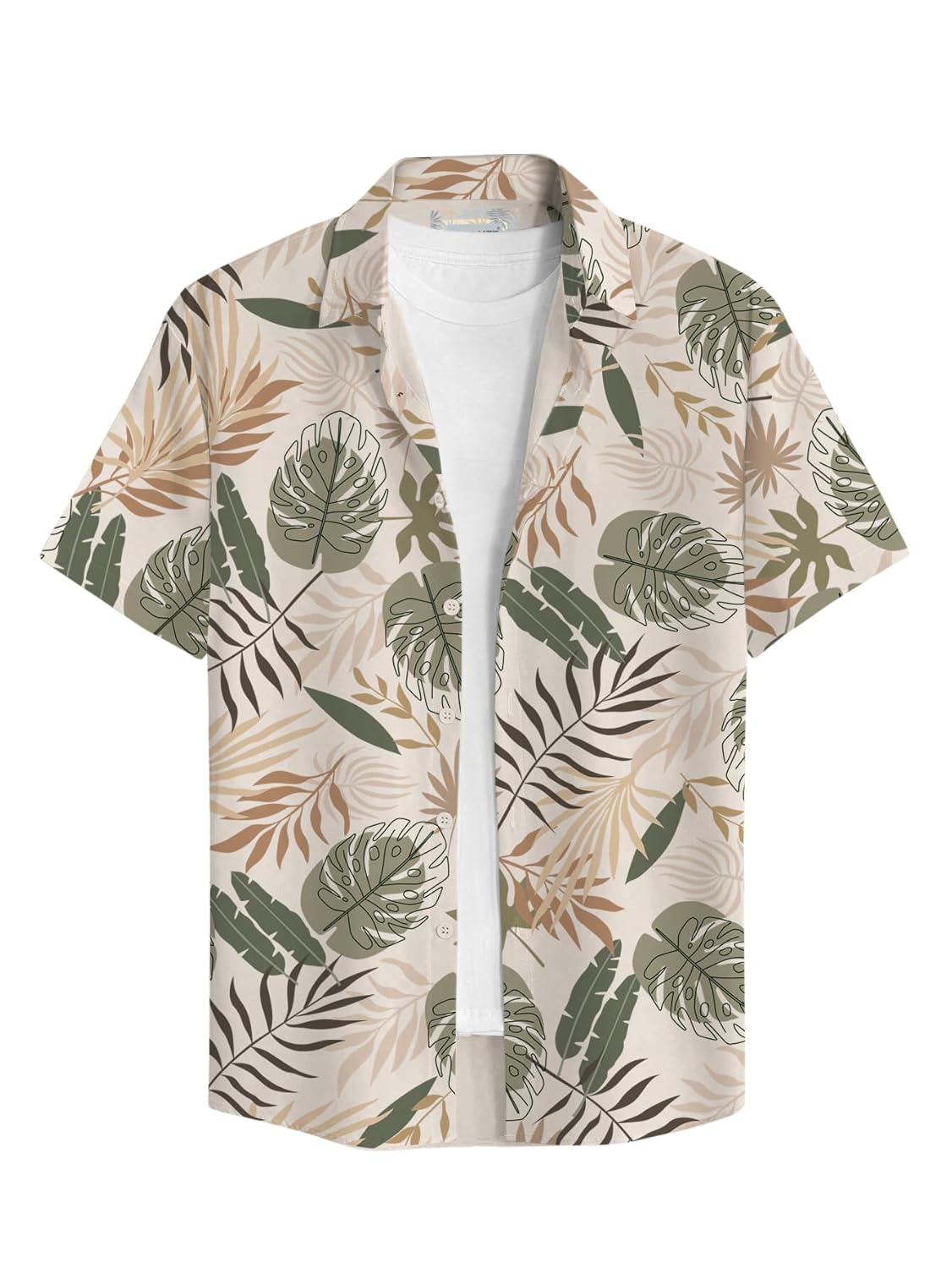 BULLMER Trendy Printed Regular Fit Half Sleeve Causal Shirt for Men