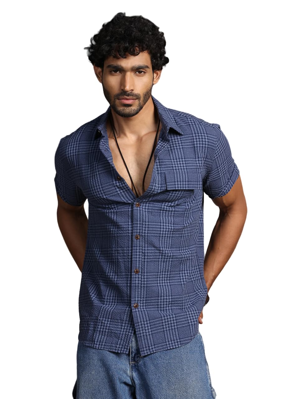 Thomas Scott Men’s | Checks | Half Sleeve | Regular Fit | 100% Cotton | Single Pocket | Spread Collar | Casual Shirt Thomas Scott Men’s | Checks | Half Sleeve | Regular Fit | 100% Cotton | Single Pocket | Spread Collar | Casual Shirt