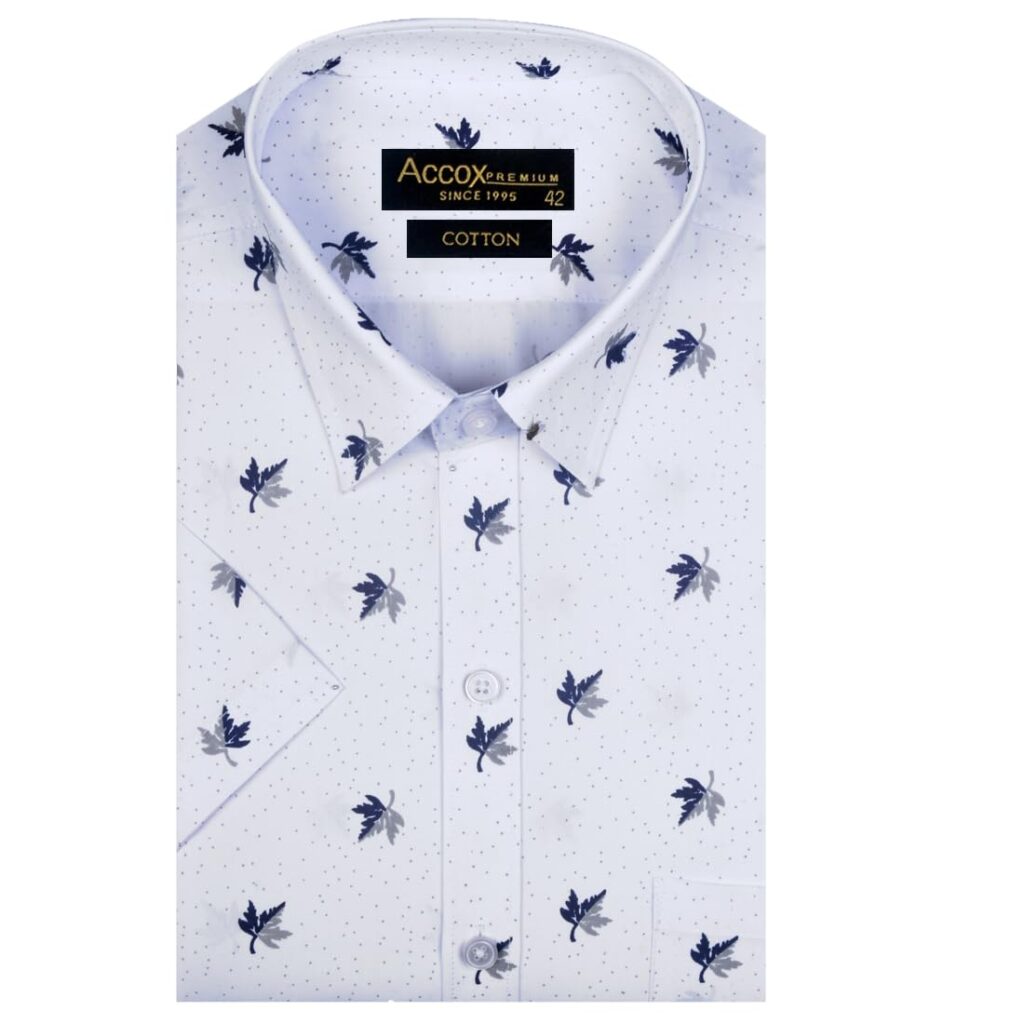 ACCOX Men’s Breathable Cotton Half Sleeves Regular Fit Printed Formal Shirt for Men (GCR149) ACCOX Men’s Breathable Cotton Half Sleeves Regular Fit Printed Formal Shirt for Men (GCR149)