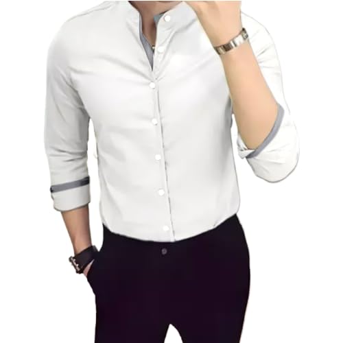 Tee Projekt Men’s Shirt Solid Cotton Long Sleeve Button Down Beach l Office l Home (Pack of 1) Tee Projekt Men’s Shirt Solid Cotton Long Sleeve Button Down Beach l Office l Home (Pack of 1)