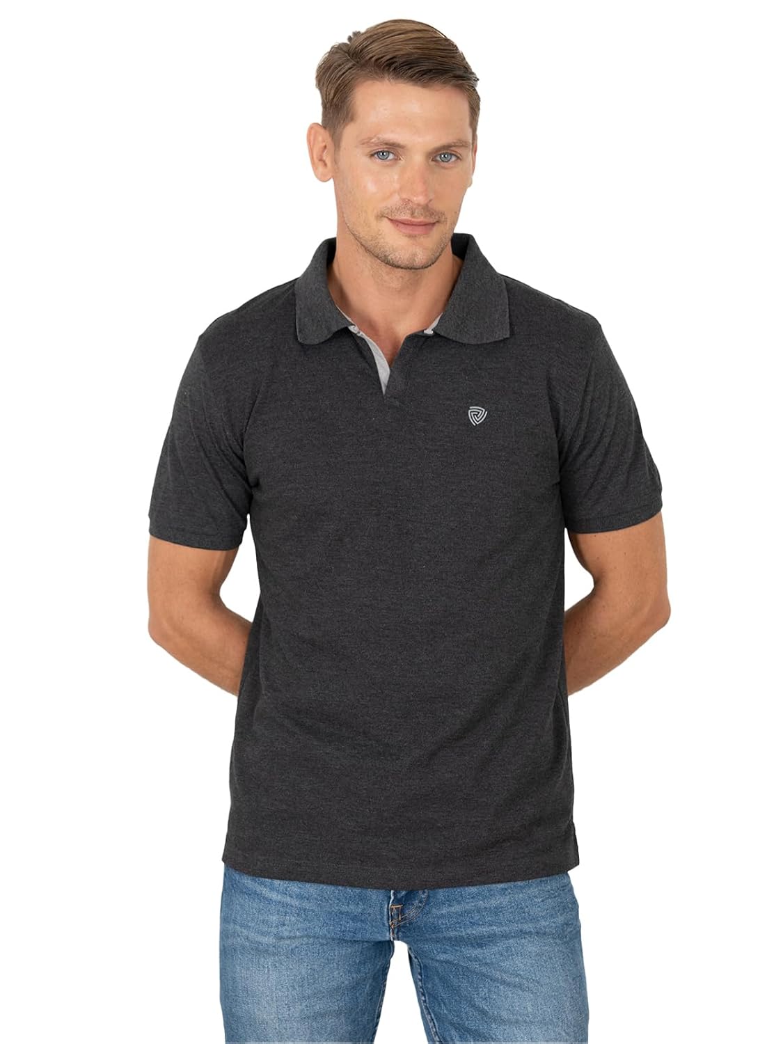 Lux Cozi Men’s Regular Fit Polo Neck Half Sleeve Solid Casual T-Shirt | Polo T-Shirt for Men