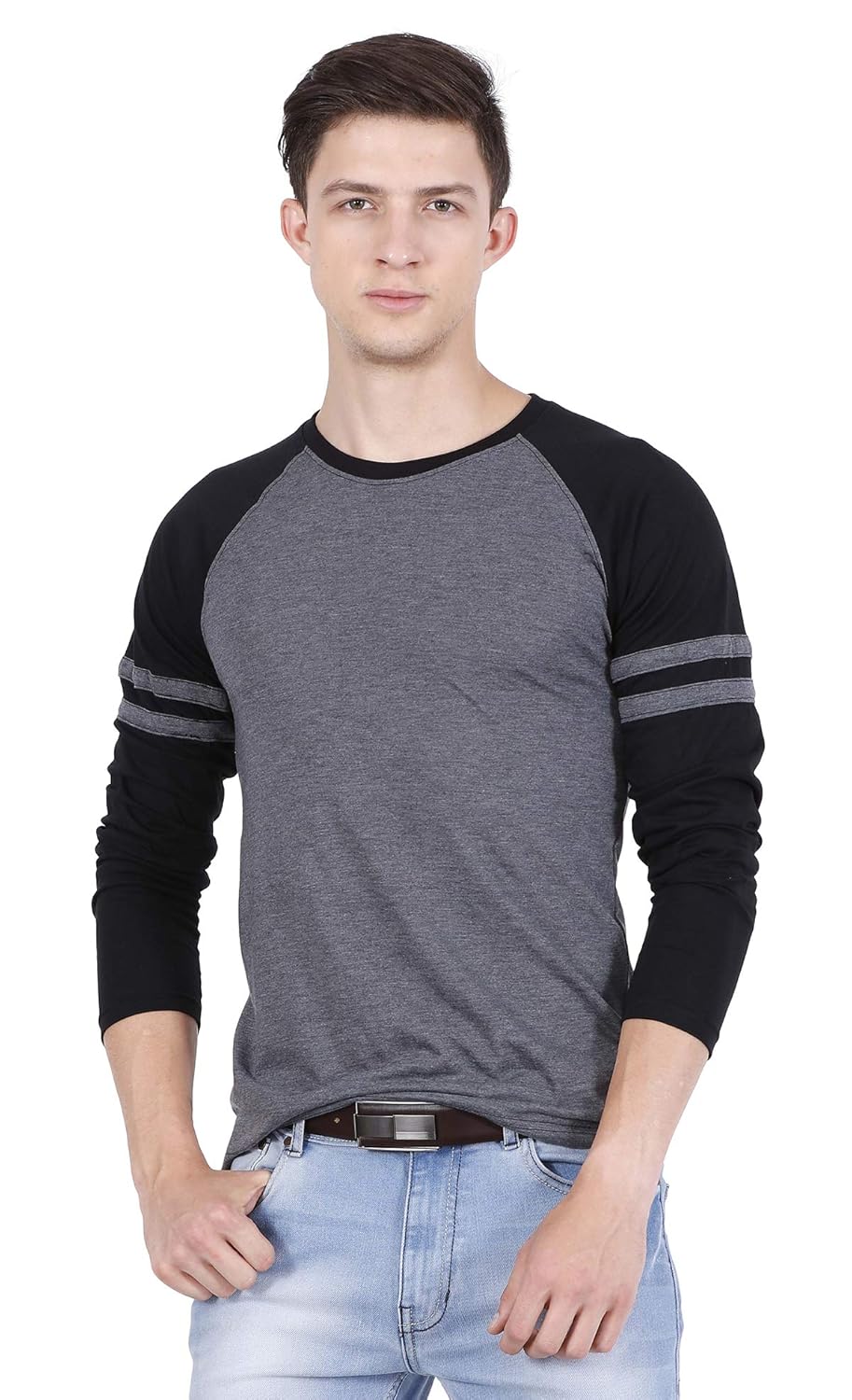 fanideaz Men’s Raglan Full Sleeve T-Shirt Stylish Classic Comfort Wear for Mens
