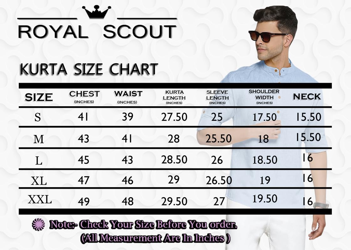 ROYALSCOUT Men’s Button Down Cotton Casual Shirt Offering Wrinkle-Free Elegance Perfect for Workdays, Weekend Gatherings, or Travel Comfort