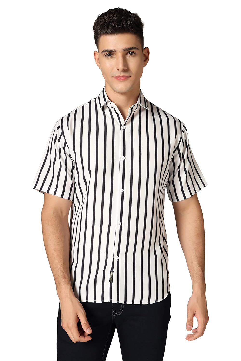 GRECIILOOKS Shirt for Men | Casual Stylish | Short Sleeve | Formal | Man’s Regular fit | Rayon Shirts | Summer-Button Down