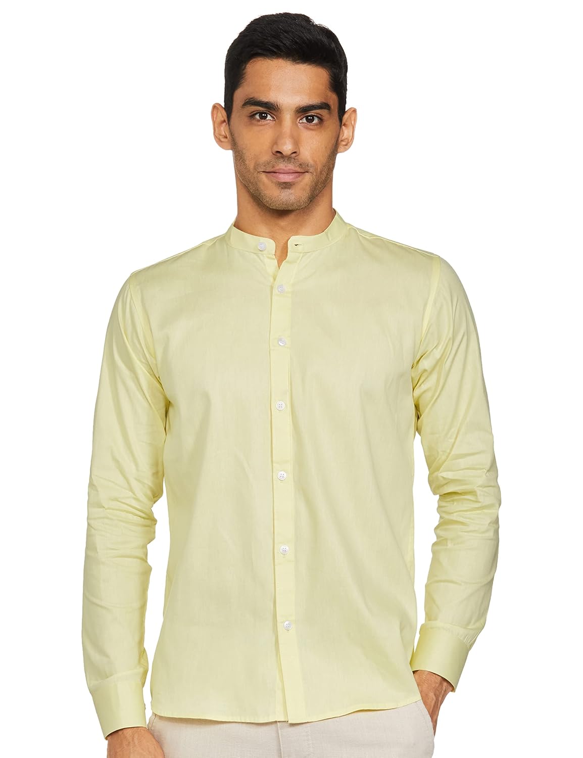 Luxrio Shirt for Men Casual Slim Fit Solid Cotton Twill Blend