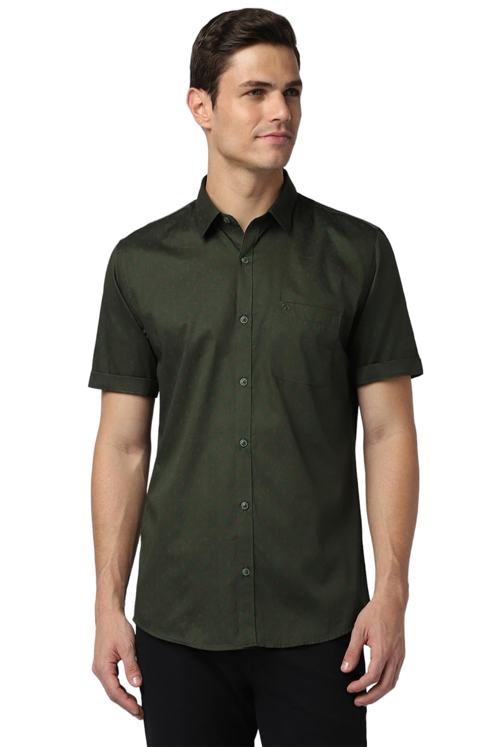 Peter England Men’s Casual Premium Summer Half Sleeve Shirt | 100% Cotton