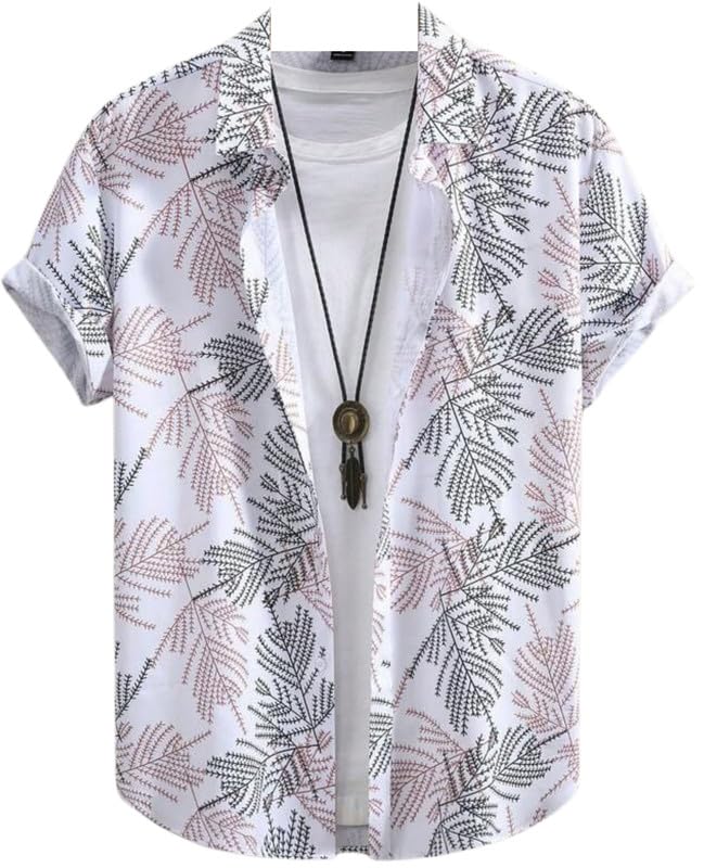 NoseQueen Men Floral Shirts | Shirts for Men Stylish | Beach Outfits for Men | Printed Shirt for Man | Mens Casual Shirt