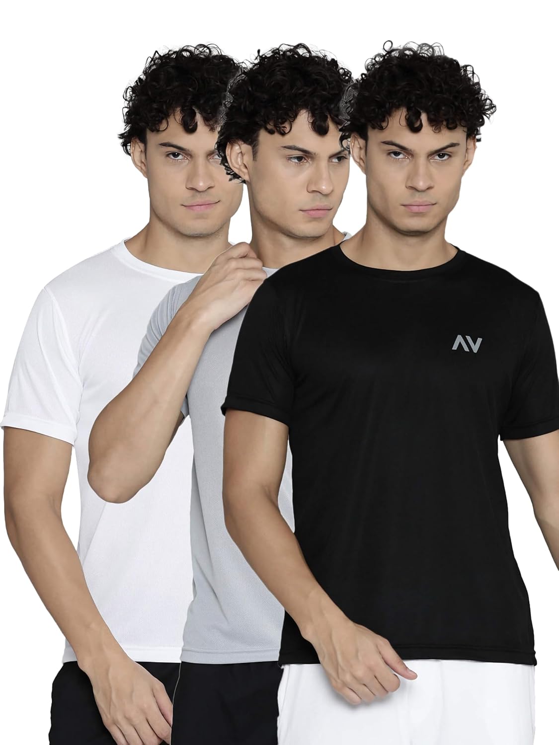ALYV High Performance Dryfit T-Shirt Combo of 3 | Unisex | Pack of 1 | Casual Wear | Gym Wear | Sports Wear